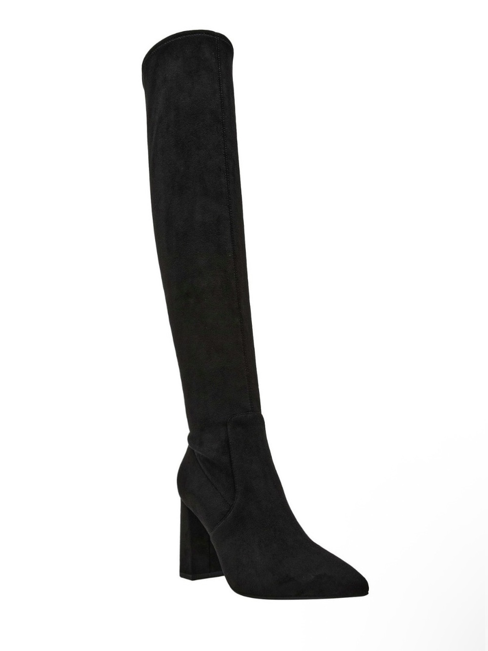 Wild Pair Black Over-the-Knee Block Heel Boots NEW IN BOX Size 6.5 Sock Boot